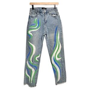 Akira Smooth Swirlin Straight Jeans Size 5 (26) Women's